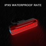 2 Pack LED Bike Tail Light,1200mAh Runtime 50 Hours,USB Rechargeable Bicycle Rear Light,IPX5 Waterproof,5 Light Modes for Adults Kids Men Women Road Mountain