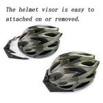 UPANBIKE Adult Bike Helmet - Adjustable One-Piece for Men and Women - Head Safety Protection for Mountain and Road Biking (Carbon Black)