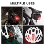 2 Pack LED Bike Tail Light,1200mAh Runtime 50 Hours,USB Rechargeable Bicycle Rear Light,IPX5 Waterproof,5 Light Modes for Adults Kids Men Women Road Mountain