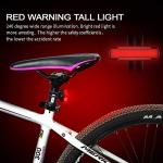 2 Pack LED Bike Tail Light,1200mAh Runtime 50 Hours,USB Rechargeable Bicycle Rear Light,IPX5 Waterproof,5 Light Modes for Adults Kids Men Women Road Mountain