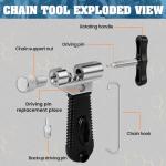 Oumers Universal Bike Chain Tool, Road & Mountain Bicycle Chain Breaker & Installer Kit, Chian Splitter Repair Kit