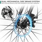 YITAHOME 700C Road Bike, 21 Speed Commuter Bicycle for Men Women, Lightweight Aluminum Frame Racing Bike, Adult Bicycle with Dual Disc Brake