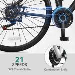 YITAHOME 700C Road Bike, 21 Speed Commuter Bicycle for Men Women, Lightweight Aluminum Frame Racing Bike, Adult Bicycle with Dual Disc Brake