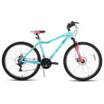 HH HILAND 26 Inch Mountain Bike for Women, 18 Speeds Gear, Front Suspension Fork, Aluminum Frame MTB, Adult Ladies Bicycle, Green