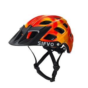 SIFVO Kids Bike Helmet for Boys and Girls Ages 8-14 Adjustable Youth Helmet with Detachable Visor Lightweight, Safe & Stylish Cycling Bicycle Helmets for Kids 54-57cm