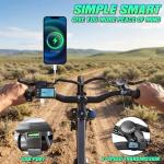 Electric Bike for Adults, 26" Commuter Ebikes with 7-Speed Gears, 25MPH Lightweight E Bike, 720W Peak Motor, 375Wh Removable Battery, 50 Miles Range, Electric Mountain Bicycles for All Terrain