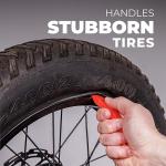 Gorilla Force Bike Tire Levers Set of 4, Easy-to-Use Bicycle Tire Levers Tool Set for Removal, Changing, and Repair – Strong No-Scratch Plastic for Road, MTB, and Mountain Kits (Lava Red)