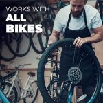 Gorilla Force Bike Tire Levers Set of 4, Easy-to-Use Bicycle Tire Levers Tool Set for Removal, Changing, and Repair – Strong No-Scratch Plastic for Road, MTB, and Mountain Kits (Lava Red)