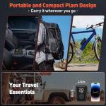 Tire Inflator Portable Air Compressor - Air Pump for Car Tires Dual Mode 9000mAh & 12V DC, 150PSI Electric Bike Tire Pump with Pressure Gauge for Bicycle Motorcycle Ball, Father Day Gifts for Dad