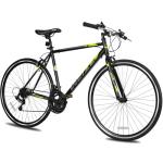 WEIZE 700C Hybrid Bike for Adults, 14 Speed Road Bike, City Commuter Bicycle with Caliper Brakes, High-Carbon Steel Racing Adult Bike, Urban Adult Bicycle for Men and Women, Black