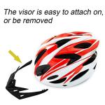 UPANBIKE Adult Bike Helmet - One-Piece Adjustable, Head Safety Protection for Mountain & Road Bike (Red+White)