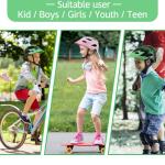 Kids Helmet, SIFVO Kids Bike Helmet Boys and Girls Bike Helmet with Cool Visor Helmet for Kids 5-14, Kids Bike Helmets Youth Bike Helmet Adjustable & Lightweight 50-57cm