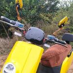 Nakazawa Bicycle Mirrors for Handlebars 2 Pack, Bike Mirrors for Electric Bike,Enhance Safety with Bicycle Mirrors Handlebar Mount,Ideal Bike Mirrors for Handlebars(Yellow)