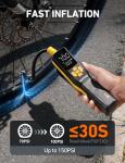 AstroAI 150 PSI Tire Inflator Portable Air Compressor for Car Tires, Cordless Bike Pump with LCD Display, Auto Shut-Off, 5 Modes Air Pump for Car Motorcycle Bicycle Balls, LED Light & Storage Design