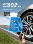 AstroAI 150 PSI Tire Inflator Portable Air Compressor for Car Tires, Cordless Bike Pump with LCD Display, Auto Shut-Off, 5 Modes Air Pump for Car Motorcycle Bicycle Balls, LED Light & Storage Design
