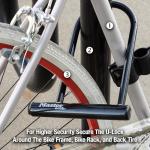 Master Lock 8170D, 6-1/8 inch Wide U-Lock with 8" Shackle, Black