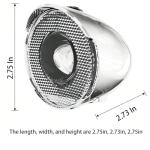 Vintage Bicycle Light 350Lumen High-Brightness Silver Headlights Retro Bicycle Headlights Classic Retro Night Riding Safety Bicycle Fog Lights Headlights with Bracket