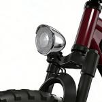 Vintage Bicycle Light 350Lumen High-Brightness Silver Headlights Retro Bicycle Headlights Classic Retro Night Riding Safety Bicycle Fog Lights Headlights with Bracket