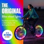 Activ Life Bike Wheel Lights - Night Visibility & Bike Wheel LEDs - Christmas Night Riding Bicycle Lights - Festive Stocking Stuffers - Bicycle Accessories - Multicolor, Pack of 2