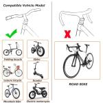 PUYUEYAO Bike Mirror for Handlebar, Adjustable Bicycle Mirror Handlebar Mount, Wide angle rear View shockproof convex mirror for Safe Cycling, Easy Installation, (1 Black-round)