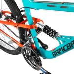 HH HILAND Full Suspension Mens Mountain Bike, 18 Speed, 26 Inch Wheel, Dual V Brake Bike for Men Womens Adult Bicycle