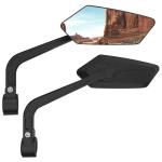RAOOT Bicycle Mirror | Bike Mirror Handlebar Mount | 360° Adjustable Scratch Resistant Glass Lens | Bike Universal Fit Accessories