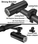 DOVEYI Bike Lights Front and Back, 5000 mAh USB Rechargeable Bicycle Lights, Super Bright 1200 Lumen Bike Headlight and Taillight Set for Night Riding, Cycling Accessories for Road and MTB