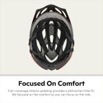 Schwinn Thrasher Helmet for Adults, Red, Size 58-62 cm, for Riders Ages 14+, Lightweight Microshell, Adjustable Dial and Straps, Interior Padding, 20 Air Vents, Removable Visor, Adult Bike Helmet