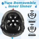 Atphfety Toddler Kids Bike Helmet, Adjustable and Multi-Sport, 3 Sizes for Ages 1-2-3-5-8-14 Years Child Infant Boys Girls