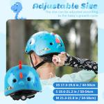 Atphfety Toddler Kids Bike Helmet, Adjustable and Multi-Sport, 3 Sizes for Ages 1-2-3-5-8-14 Years Child Infant Boys Girls