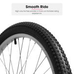 HILAND Bamcbase Womens Mountain Bike, 24 Inch 18 Speeds Hybrid Commuter Bicycle for Adults, Sport Hardtail Trail MTB Black