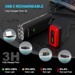 APECYC Super Bright Bike Lights Set, 18000LM USB Rechargeable Bicycle Front Headlight & Rear Taillight, Compatible with Garmin/GoPro, Night Riding Light for Mountain Bike/Urban Commuter Cycling