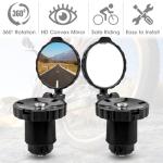 Mesee 2 Packs Bike Mirrors for Handlebar Ends Rear View Mirror Foldable Bicycle Handle Bar Mirrors Adjustable Wide Angle Bike Handlebar HD Glass Convex Rearview Mirror for Safe Cycling