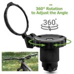 Mesee 2 Packs Bike Mirrors for Handlebar Ends Rear View Mirror Foldable Bicycle Handle Bar Mirrors Adjustable Wide Angle Bike Handlebar HD Glass Convex Rearview Mirror for Safe Cycling