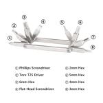 CAMVATE Multi-Tool with Allen Wrenches & Screwdrivers - 3427