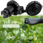 Mesee 2 Packs Bike Mirrors for Handlebar Ends Rear View Mirror Foldable Bicycle Handle Bar Mirrors Adjustable Wide Angle Bike Handlebar HD Glass Convex Rearview Mirror for Safe Cycling