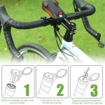 Mesee 2 Packs Bike Mirrors for Handlebar Ends Rear View Mirror Foldable Bicycle Handle Bar Mirrors Adjustable Wide Angle Bike Handlebar HD Glass Convex Rearview Mirror for Safe Cycling