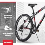 Huffy Mountain Bikes for Men, 26/27.5 Inch Sizes, Suspension Available, Fat Tire Option, Sleek Graphics, Disc Brakes Available, Adjustable Comfort Saddle