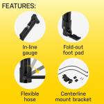 Topeak Mini Morph Pump with Gauge, Black/Silver