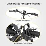 JOYSTAR Contender 20 Inch Kids Bike for Boys & Girls Ages 7-13 Years 20" Mountain Bike with Full Dual-Suspension Steel Frame and 1-Speed Drivetrain with Kickstand Blue