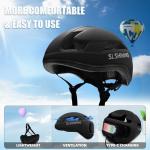 Bike Helmet Adult Men Women: Smart Bike Helmet Bicycle Helmets with Light for Mountain Bike Road Cycling Electric Scooter Skateboard Roller Skating Ebike Bike Helmets for Adults Teen Helmets Black