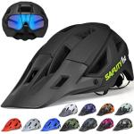 Safuty1st Mountain Bike Helmet for Adults & Youth Lightweight Impact-Resistant with Adjustable Dial & Removable Visor Unisex Helmet for Mountain Biking Bicycle Clcying