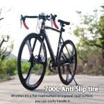 OBK Road Bikes for Men 54cm Frame 21 Speed Gears 700C Wheels Mens Bicycle (Wheel 3)