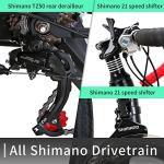 OBK Road Bikes for Men 54cm Frame 21 Speed Gears 700C Wheels Mens Bicycle (Wheel 3)