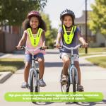 Essoy Reflective Vests for Kids Child Students,High Visibility Kids Safety Vests with 2 Reflective Bracelets for Biking Outdoor