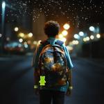 Essoy Reflective Vests for Kids Child Students,High Visibility Kids Safety Vests with 2 Reflective Bracelets for Biking Outdoor