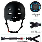 Bike Helmet 3 Sizes for Teenager Kids Youth Adults,Bavilk Skateboard Helmet Adjustable Multi-Sport Bicycle Cycling Scooter Roller Skate Inline Skating Rollerblading for Girls Boys Women Men Teen
