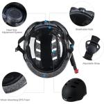 Bike Helmet 3 Sizes for Teenager Kids Youth Adults,Bavilk Skateboard Helmet Adjustable Multi-Sport Bicycle Cycling Scooter Roller Skate Inline Skating Rollerblading for Girls Boys Women Men Teen