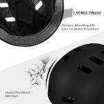 Bike Helmet 3 Sizes for Teenager Kids Youth Adults,Bavilk Skateboard Helmet Adjustable Multi-Sport Bicycle Cycling Scooter Roller Skate Inline Skating Rollerblading for Girls Boys Women Men Teen