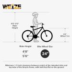 WEIZE Kids Mountain Bike,24 inch Kids' Bicycles for 8-14 Years Old Boys Girls with Dual Full Suspension, 6 Speeds Drivetrain, High-Carbon Steel Frame, Black